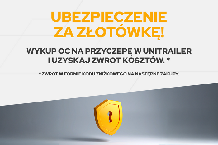 Przyczepka lekka 150x106 UNITRAILER GARDEN 150 KIPP z burtami BIS i pokrowcem niebieskim