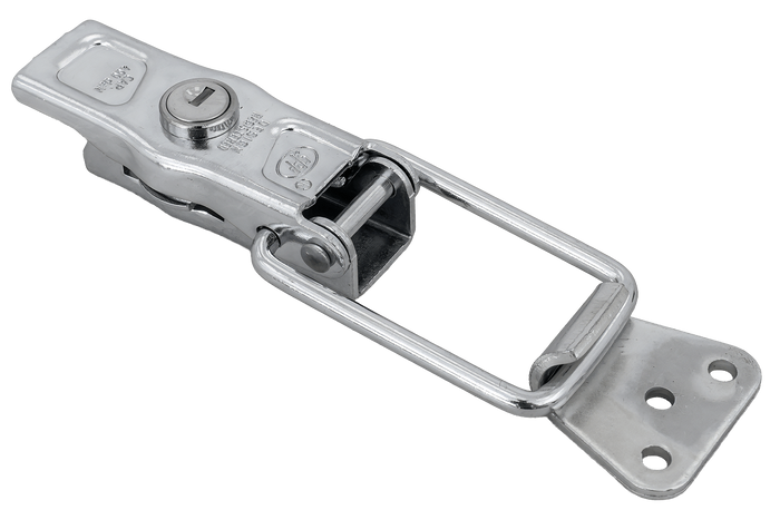 Zaczep burtowy z zapinaczem STEELPRESS ZB-13A+Z-11A kompletne zamknięcie burty przyczepy na kluczyk