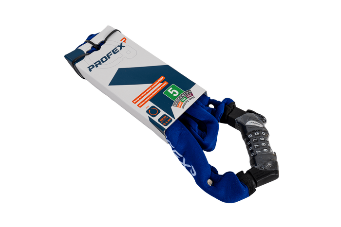 Blokada rowerowa łańcuchowa PROFEX 81662 Neo 130 cm z szyfrem