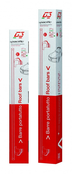 Bagażnik dachowy G3 Pacific 64.150-68.125 aluminiowy