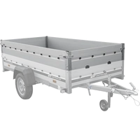 Burty BIS aluminiowe do przyczepy UNITRAILER GARDEN  265 KIPP ALU oraz 265/2 KIPP ALU