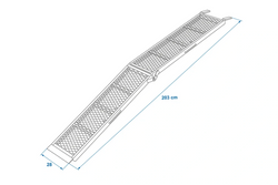 Najazdy składane ProPlus 390094 rampy najazdowe stalowe do przyczepy lawety 203cm 680kg komplet 2szt