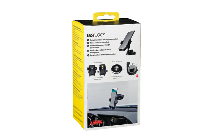 Uchwyt na telefon LAMPA Easy-Lock mocowanie przyssawką