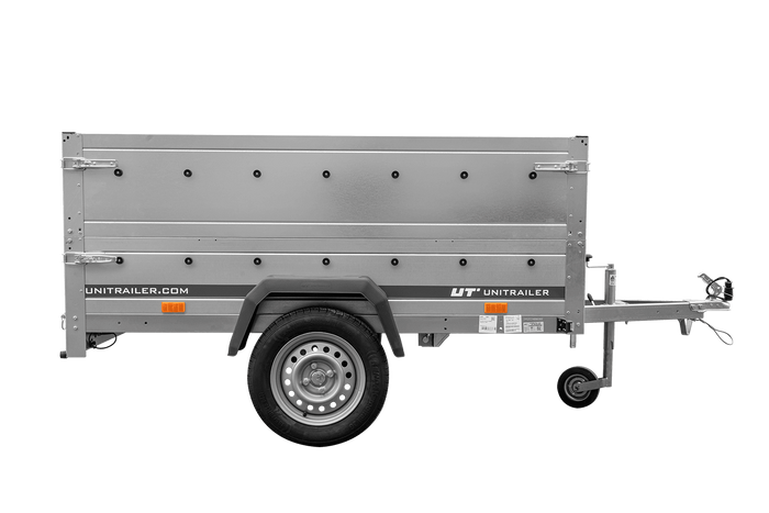 Przyczepka lekka 200x125 UNITRAILER GARDEN 201 KIPP z burtami BIS