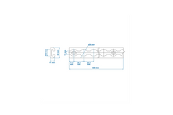 Szyna do mocowania ładunku airline ProPlus 342176 listwa cargo aluminiowa 100cm 