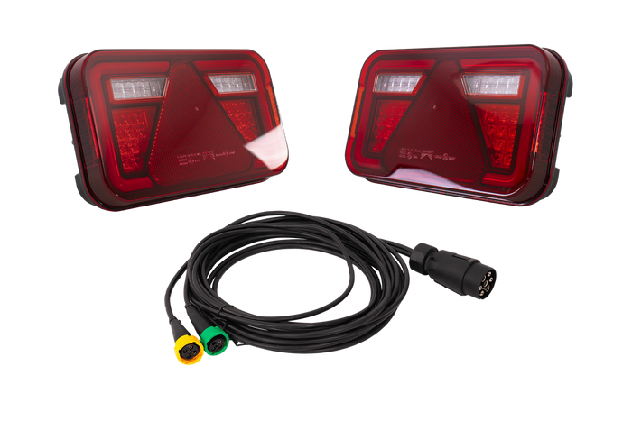 Lampy tylne ASPÖCK MULTILED IV LED + wiązka ASPÖCK 4,5m 7-PIN