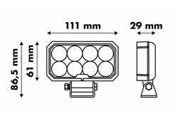 Lampa robocza LED reflektor LAYTZ LY7302 32xLED 3200lm prostokątna
