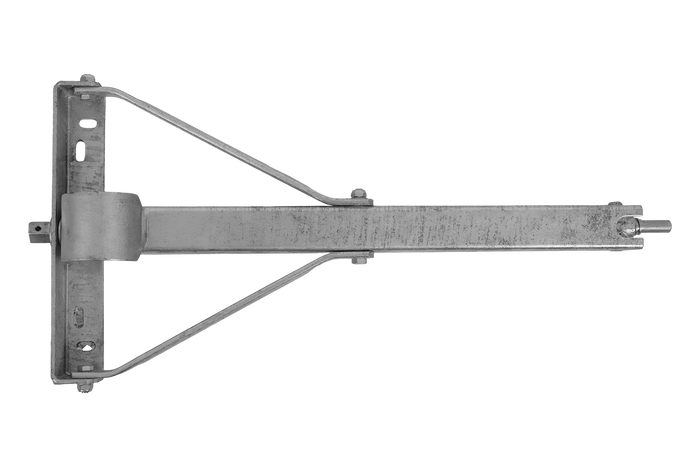 Podpora wysuwana narożna KNOTT 6X1197.007 stabilizator do przyczepy lawety 1100kg 498mm