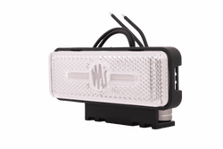 Lampa obrysowa WAŚ W254 2035 LED biała uniwersalna z uchwytem